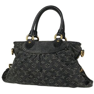 Louis Vuitton Neo Cabby Shoulder Bag Monogram Denim Noir Black
